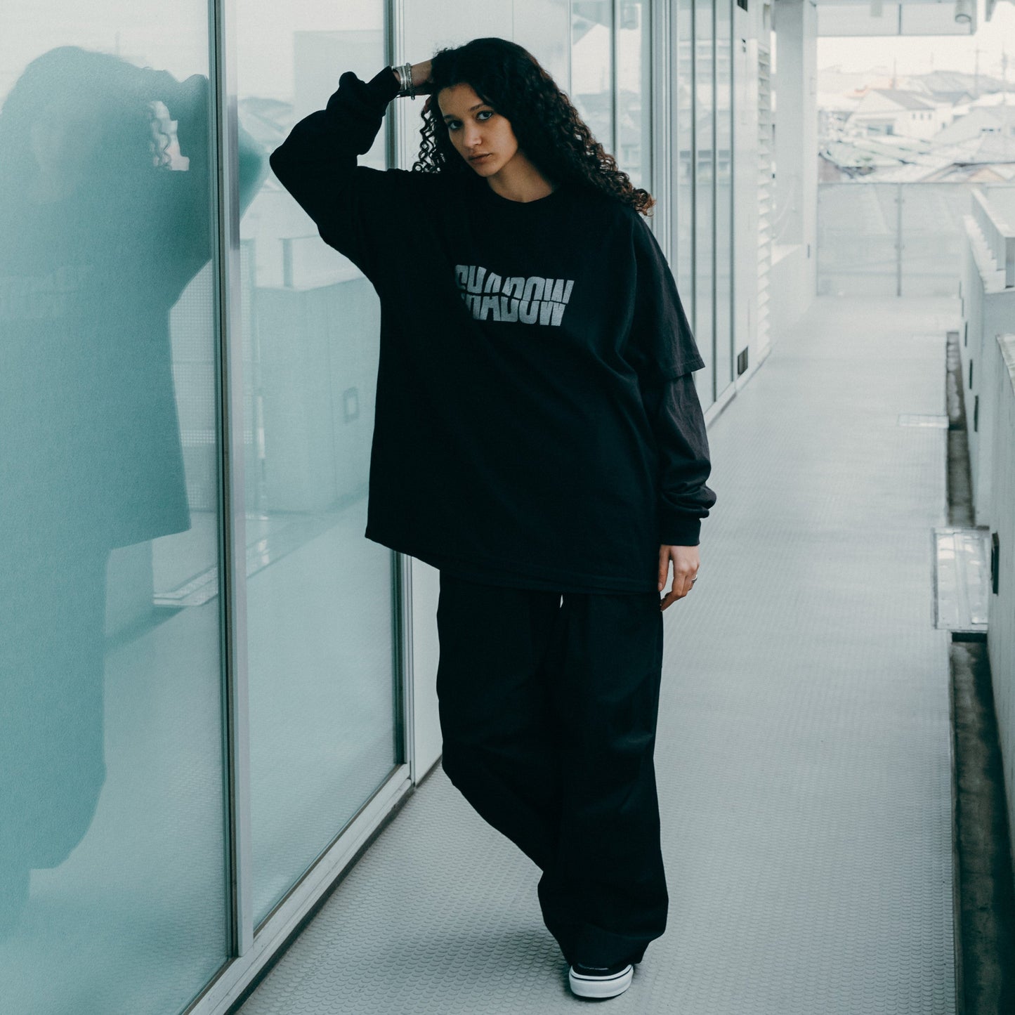 LAYERED OVERSIZE LONG T-SHIRT