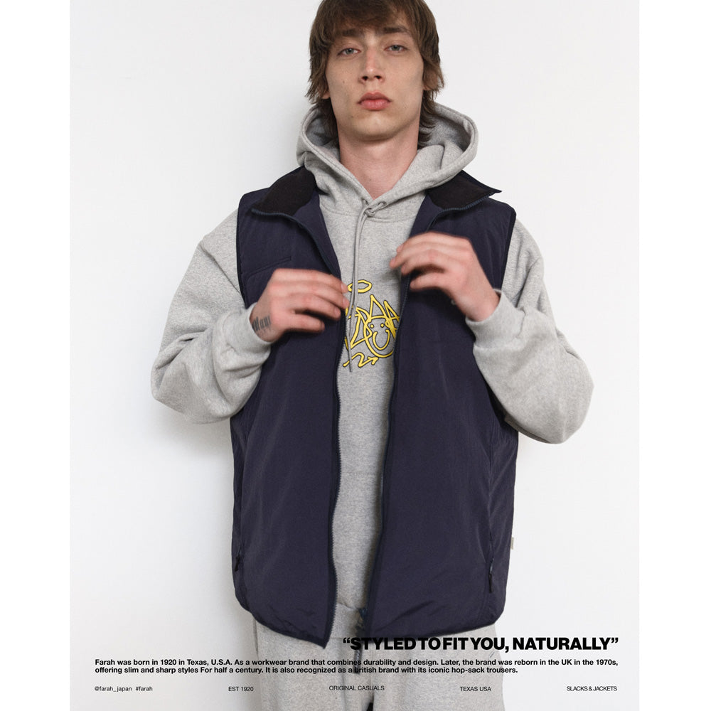Nylon Zip Up Vest