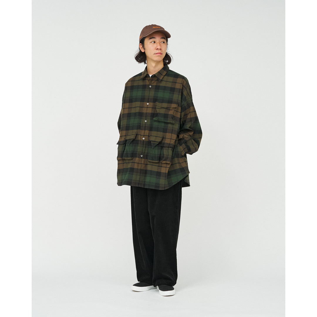 FLANNEL CHECK MULTI POCKET SHIRT