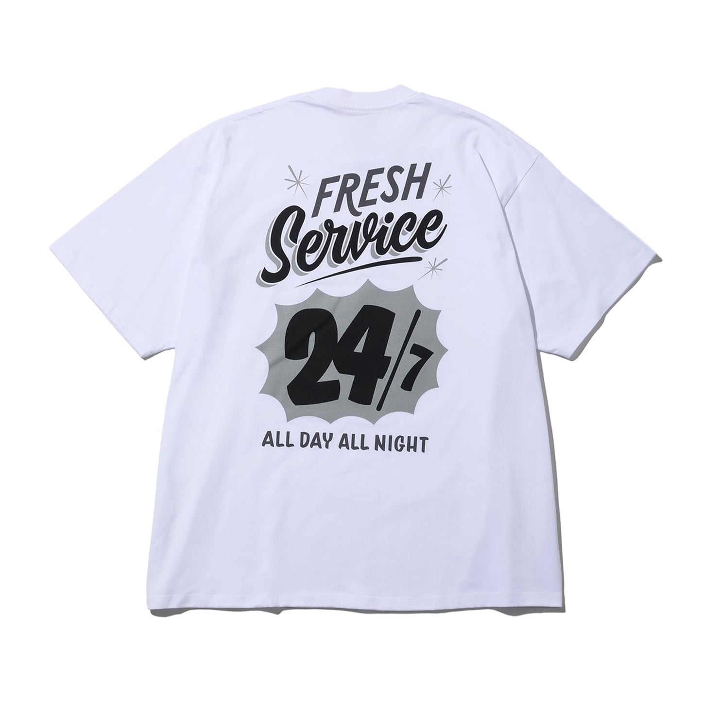 CORPORATE PRINTED S/S TEE ”ALL DAY ALL NIGHT ”