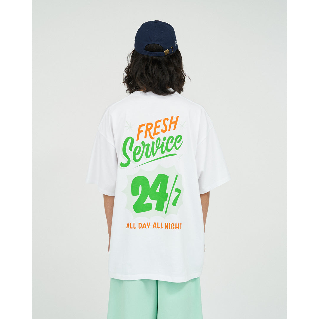 CORPORATE PRINTED S/S TEE ”ALL DAY ALL NIGHT ”