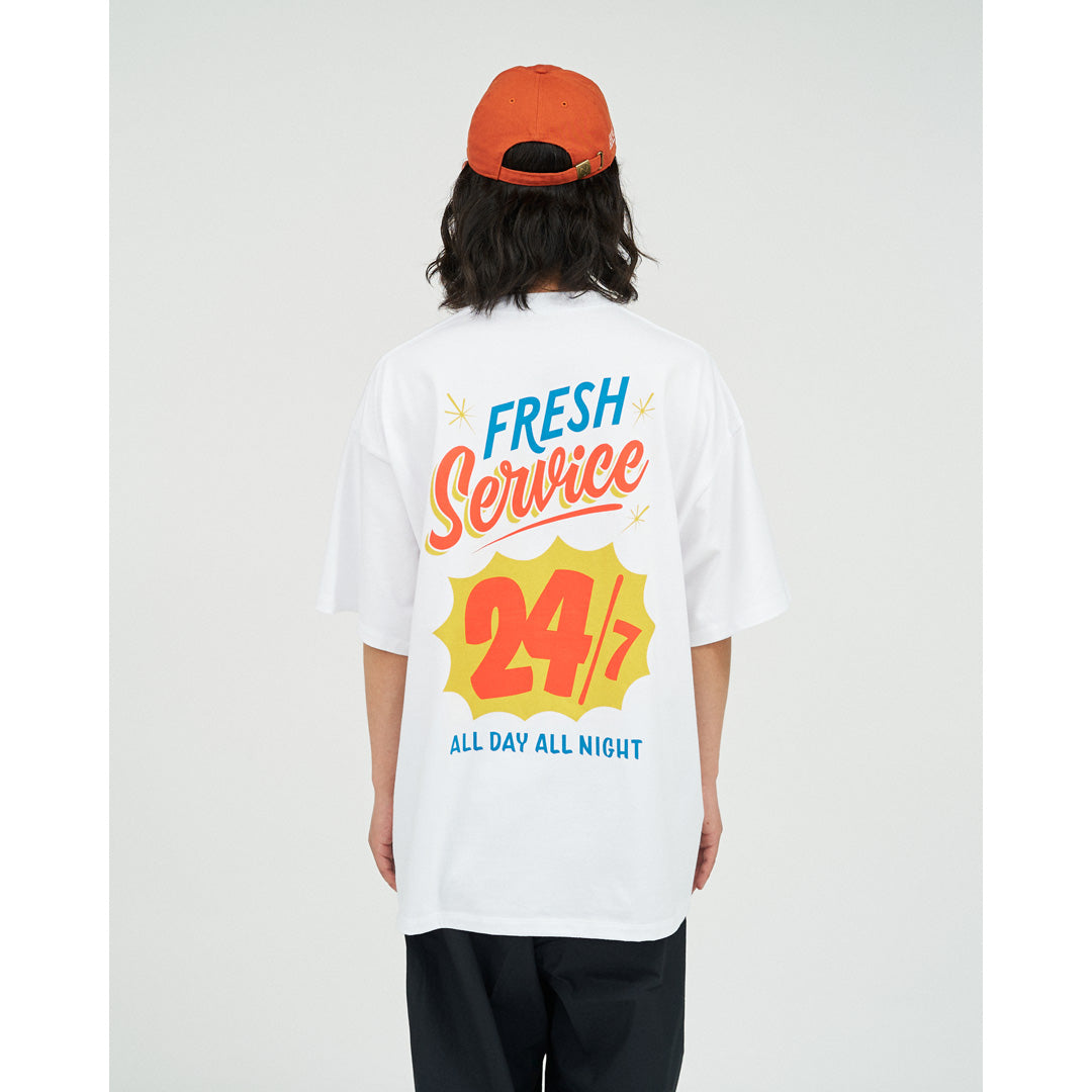 CORPORATE PRINTED S/S TEE ”ALL DAY ALL NIGHT ”