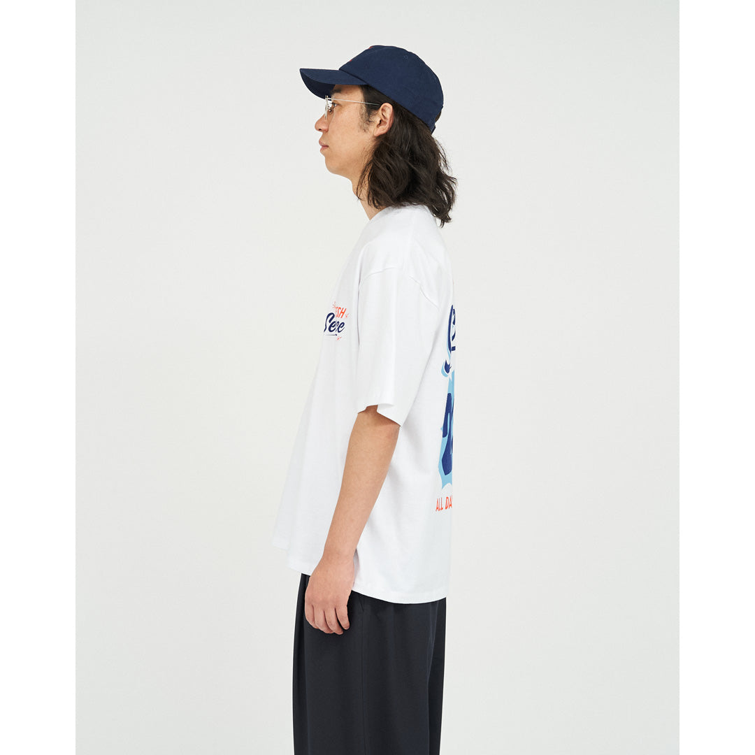 CORPORATE PRINTED S/S TEE ”ALL DAY ALL NIGHT ”