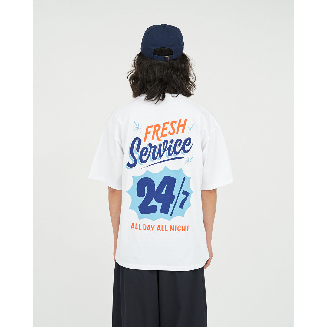 CORPORATE PRINTED S/S TEE ”ALL DAY ALL NIGHT ”