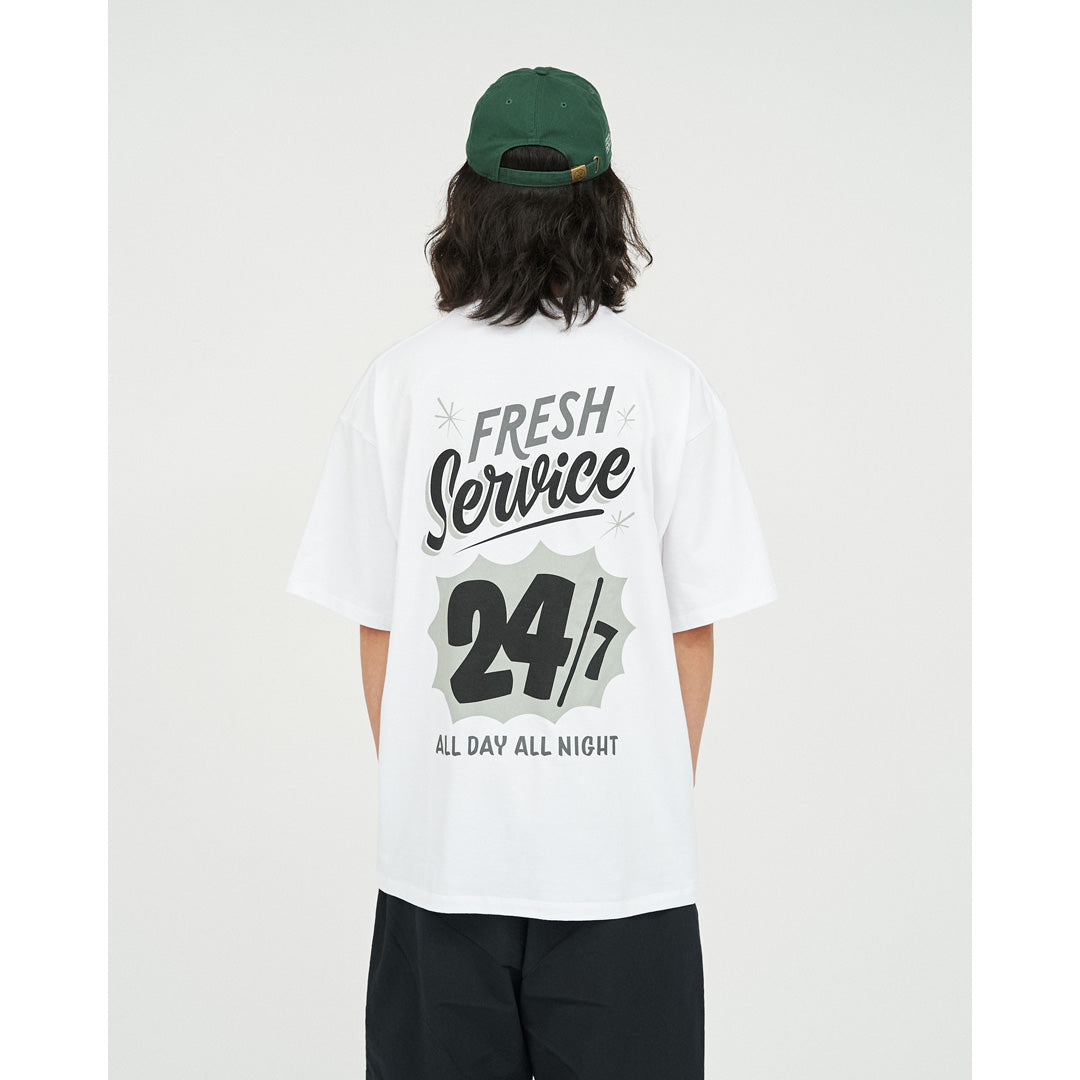 CORPORATE PRINTED S/S TEE ”ALL DAY ALL NIGHT ”