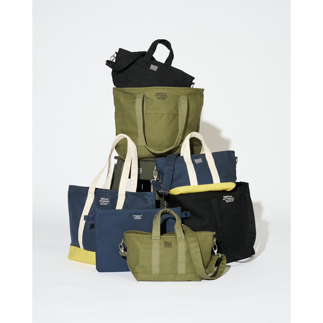 UTILITY CANVAS SHOULDER TOTE