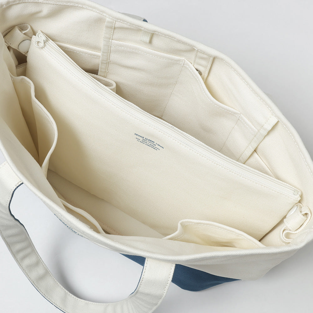 UTILITY CANVAS TOTE ”FE MONOGRAM”