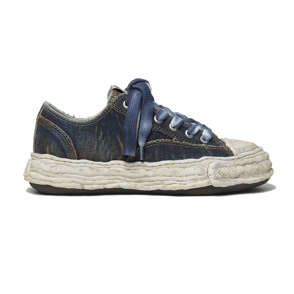 (PETERSON23) OG Sole Washed Denim Low-top Sneaker BLUE
