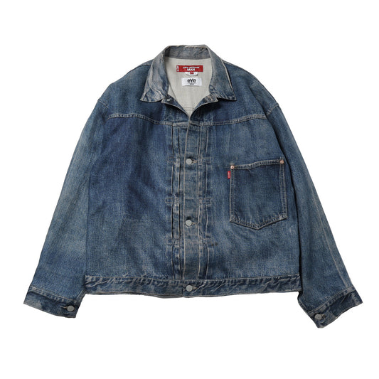 麻オックス 転写プリント Levi's Wネーム BerBerjin J904