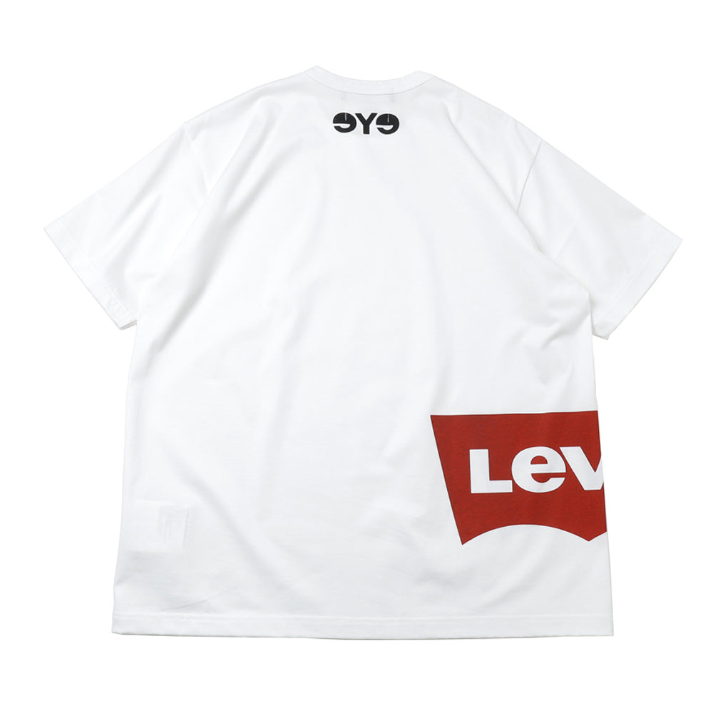 High-density cotton jersey with printed Levi's double name T910