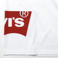 High-density cotton jersey with printed Levi's double name T910