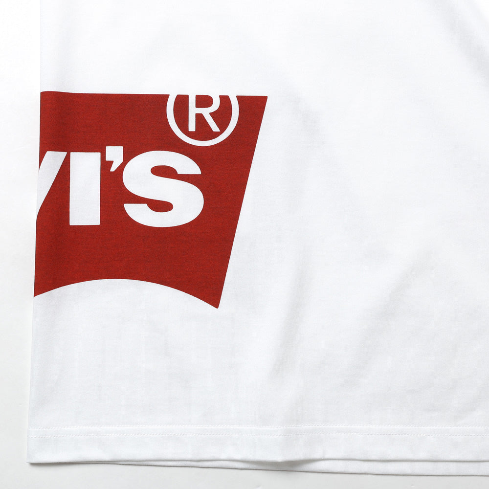 High-density cotton jersey with printed Levi's double name T910
