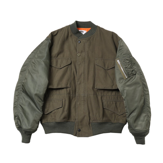 綿バックサテン×ナイロンツイル Needles Wネーム J909