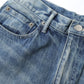 Selvage Denim Skirt-LIGHT FADE-