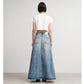 Selvage Denim Skirt-LIGHT FADE-