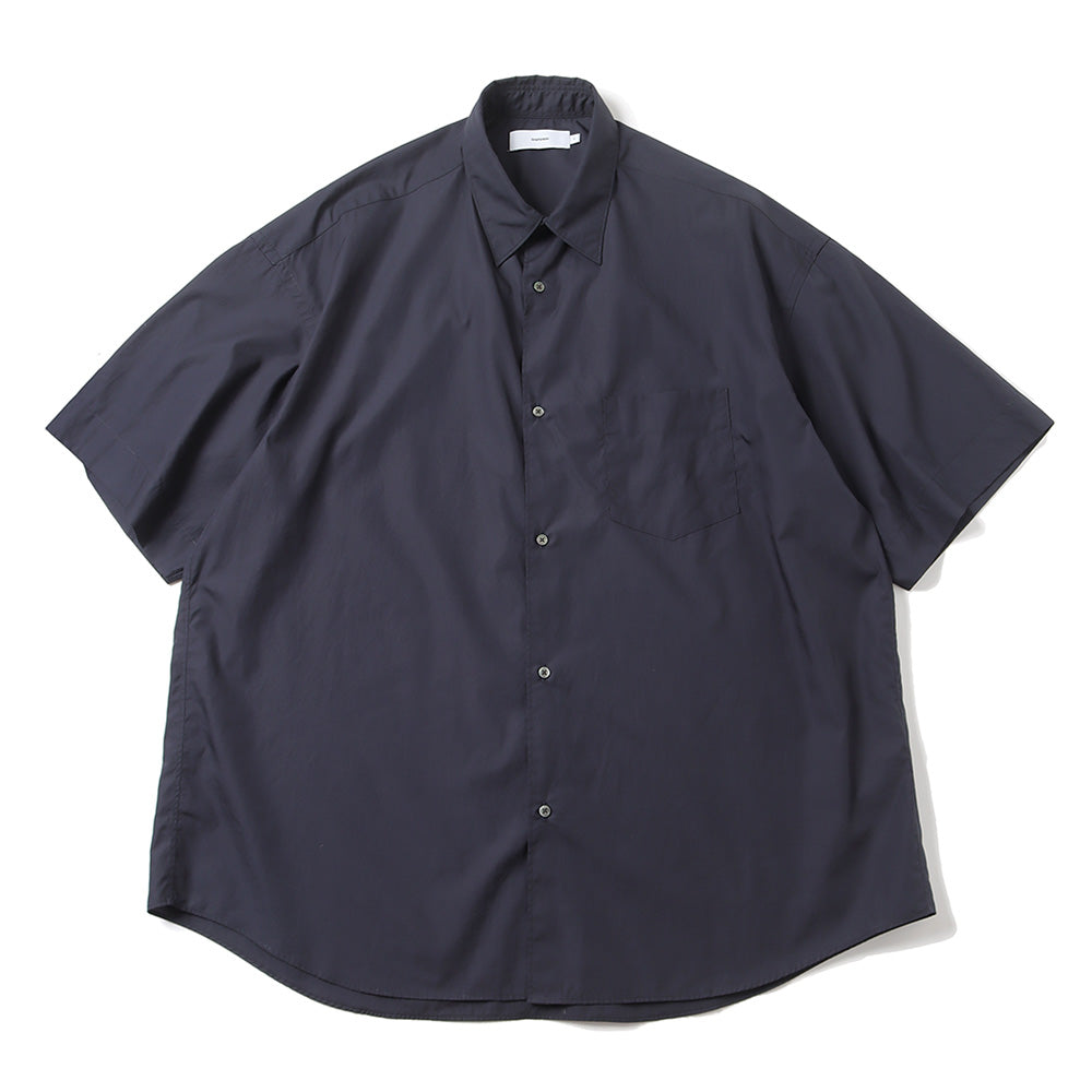 Graphpaper) Broad S/S Oversized Regular Collar Shirt (GM232-50003B