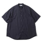 Broad S/S Oversized Band Collar Shirt