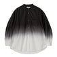 Broad L/S Oversized Band Collar Shirt