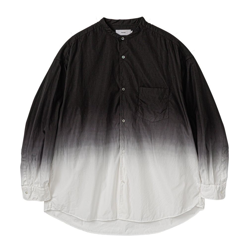 Broad L/S Oversized Band Collar Shirt