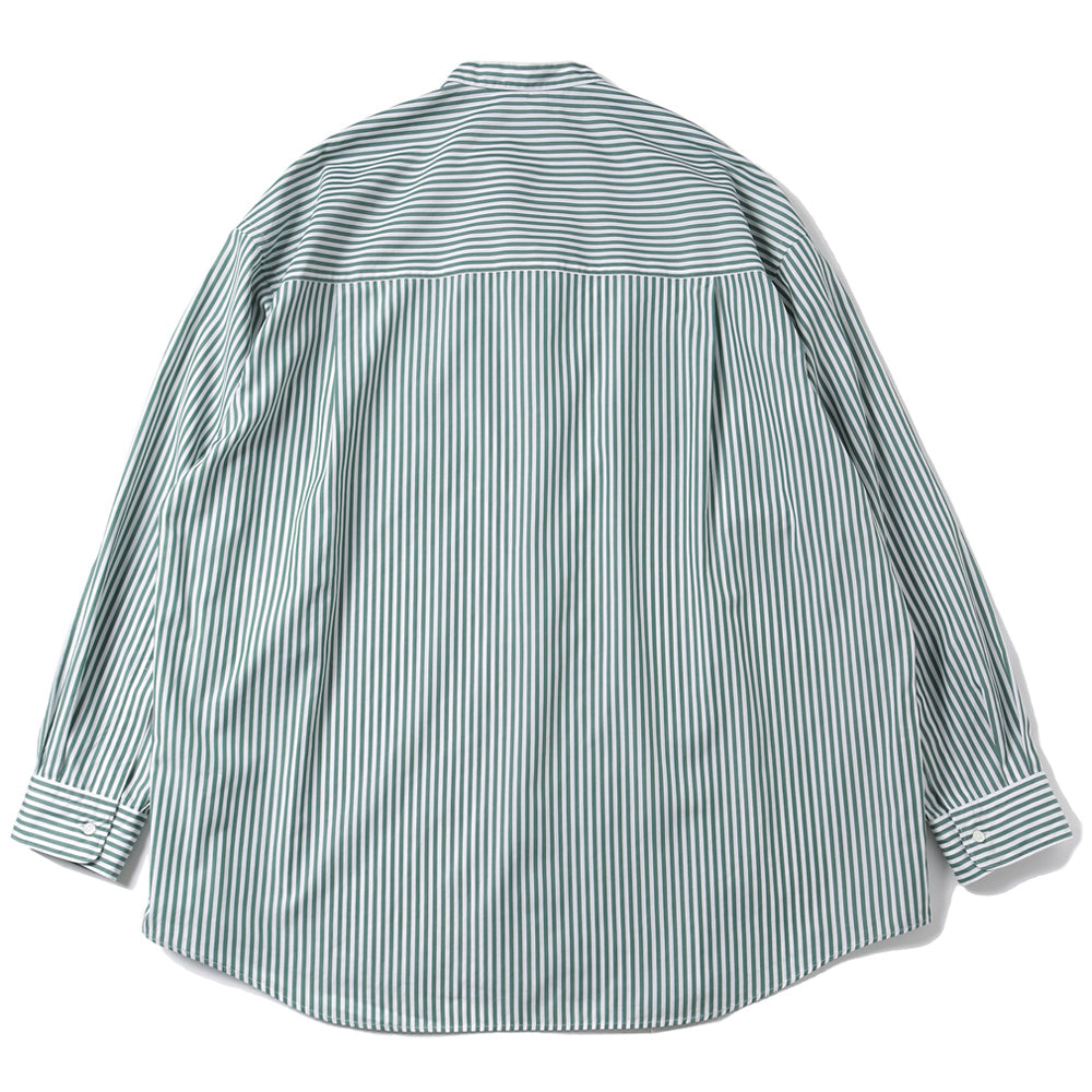 Broad L/S Oversized Band Collar Shirt