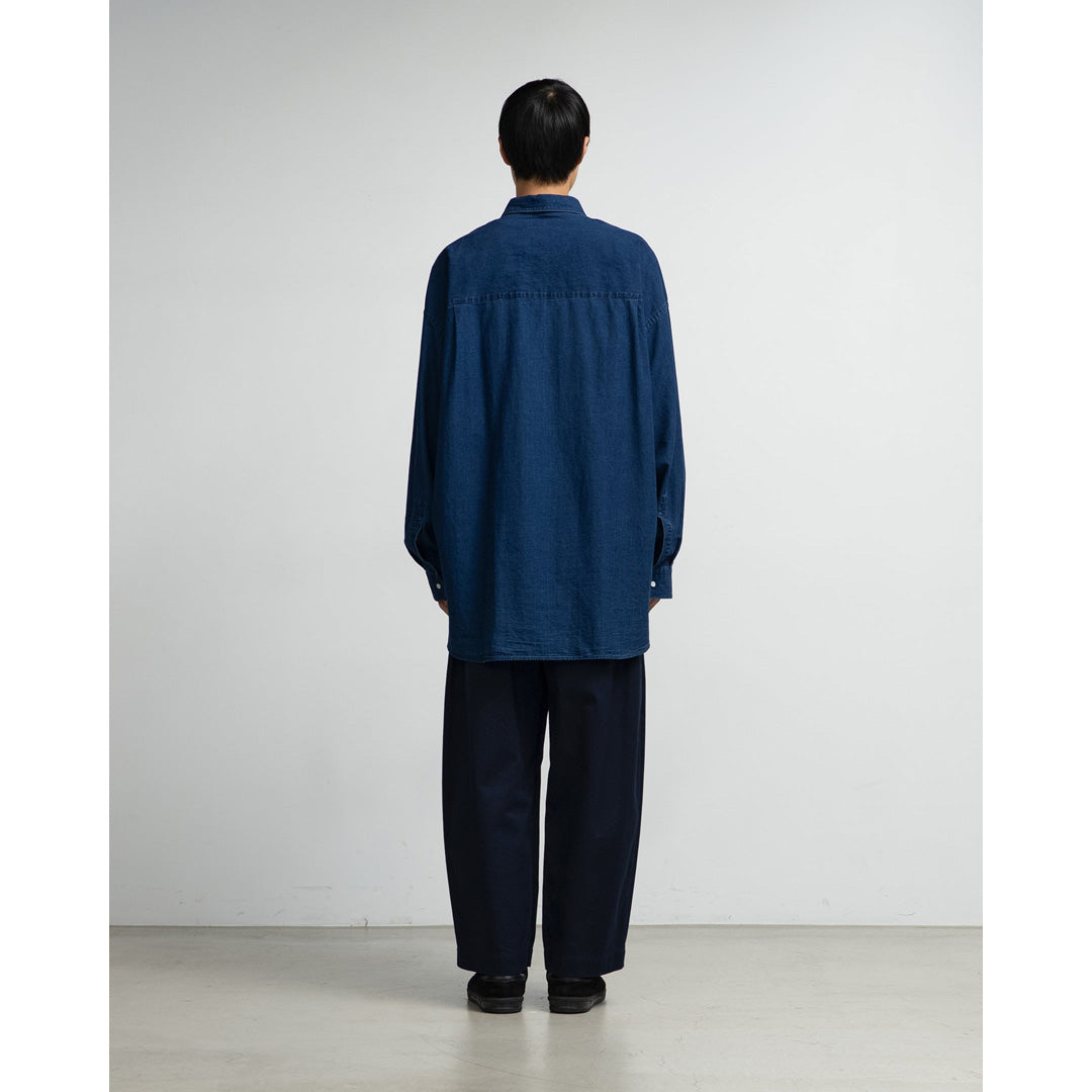 トップス Graphpaper SIDOGRAS Regular Collar Shirt Graphpaper SIDOGRAS S/S Oversized Regular Collar Shirt 