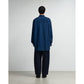 SIDOGRAS Indigo Poplin L/S Oversized Regular Collar Shirt