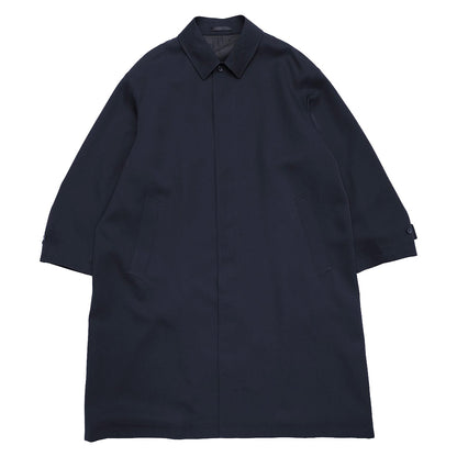Scale Off Wool Balmacaan Coat