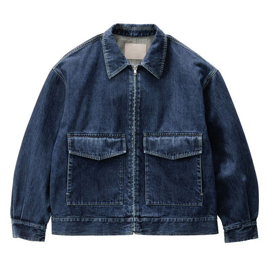 Selvage Denim Zip Jacket(DARK FADE)