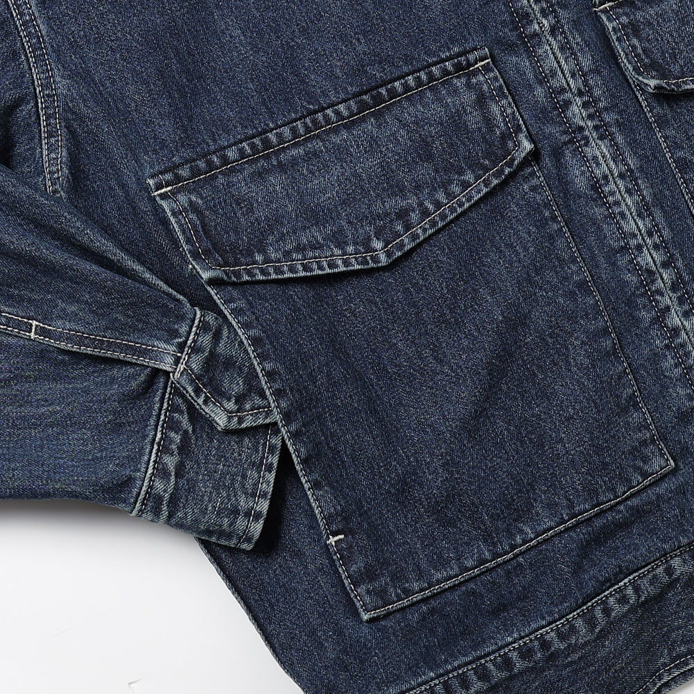 Selvage Denim Zip Jacket(DARK FADE)