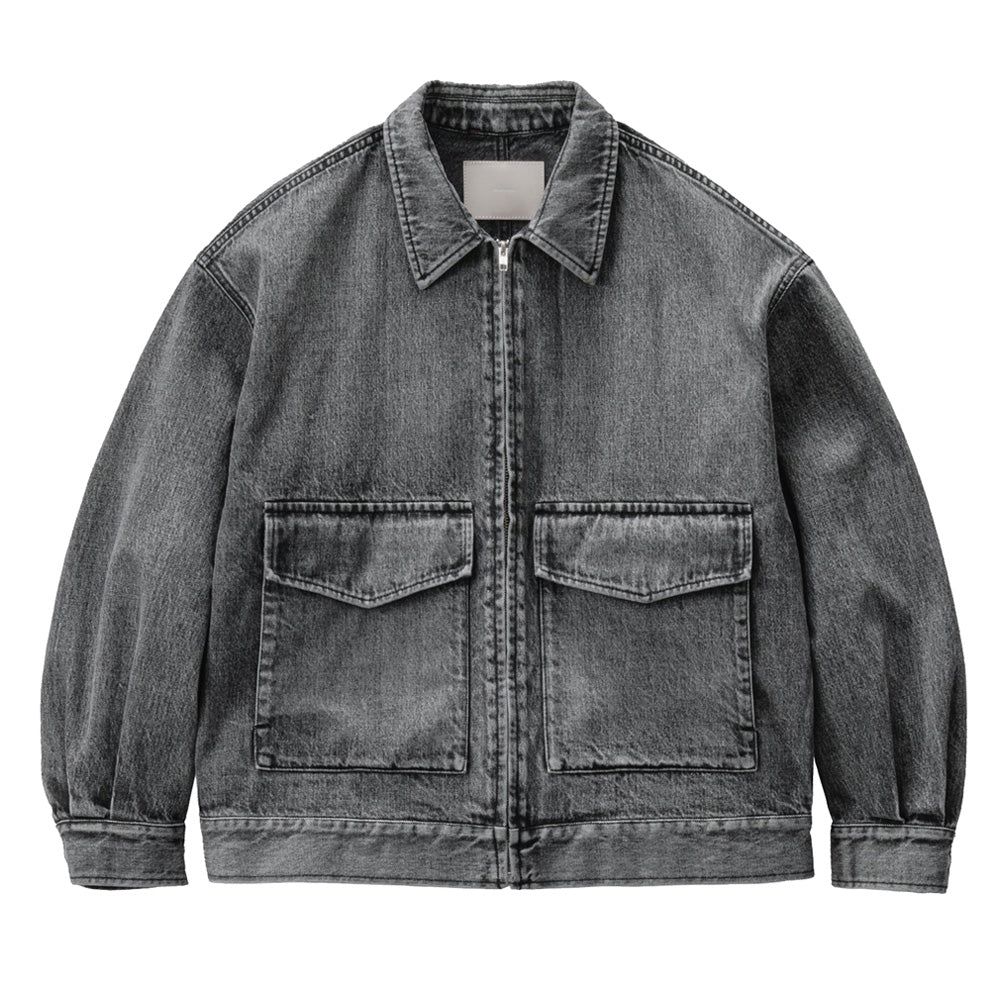 Selvage Denim Zip Jacket(LIGHT FADE)