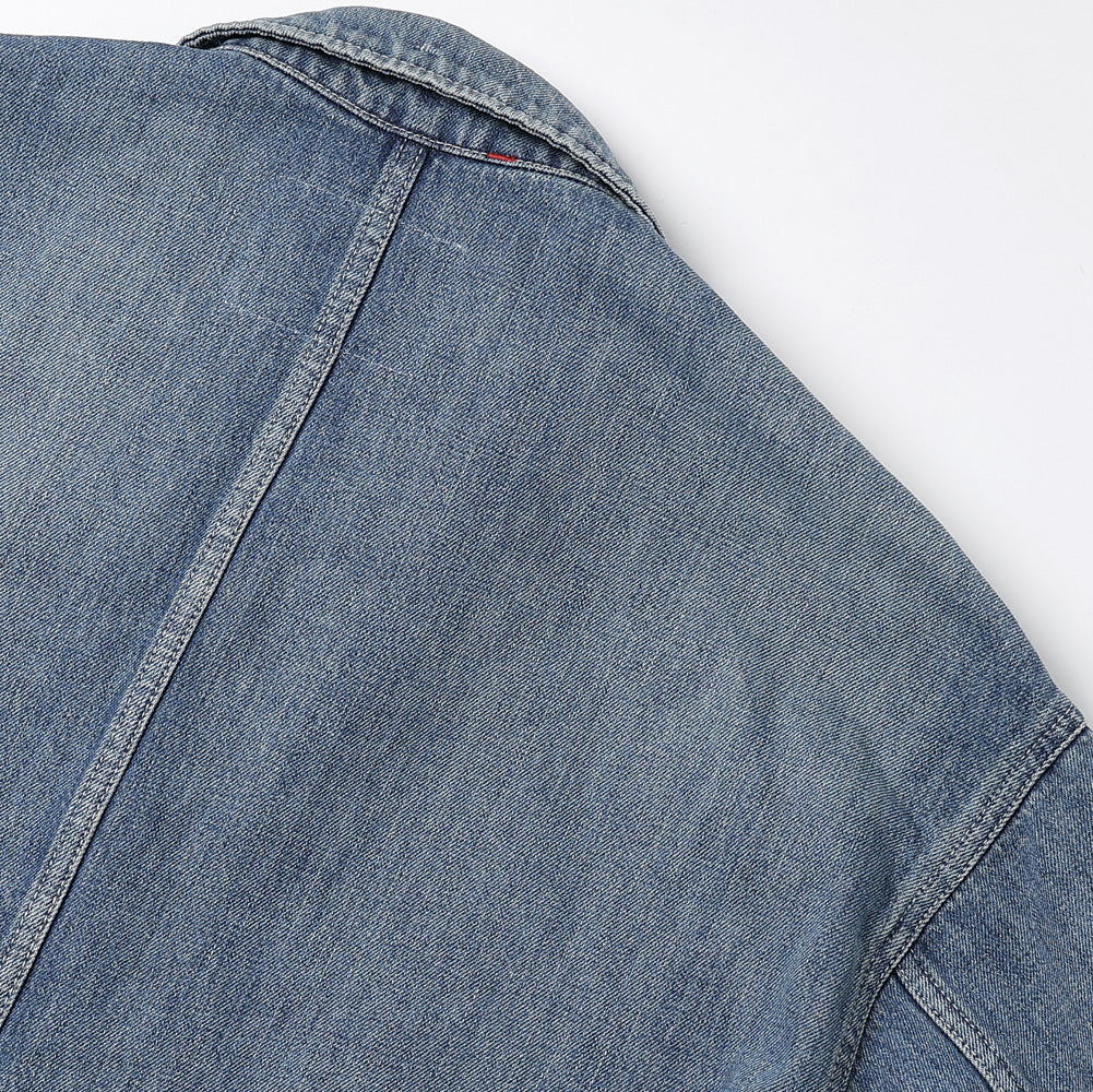 Selvage Denim Zip Jacket(LIGHT FADE)