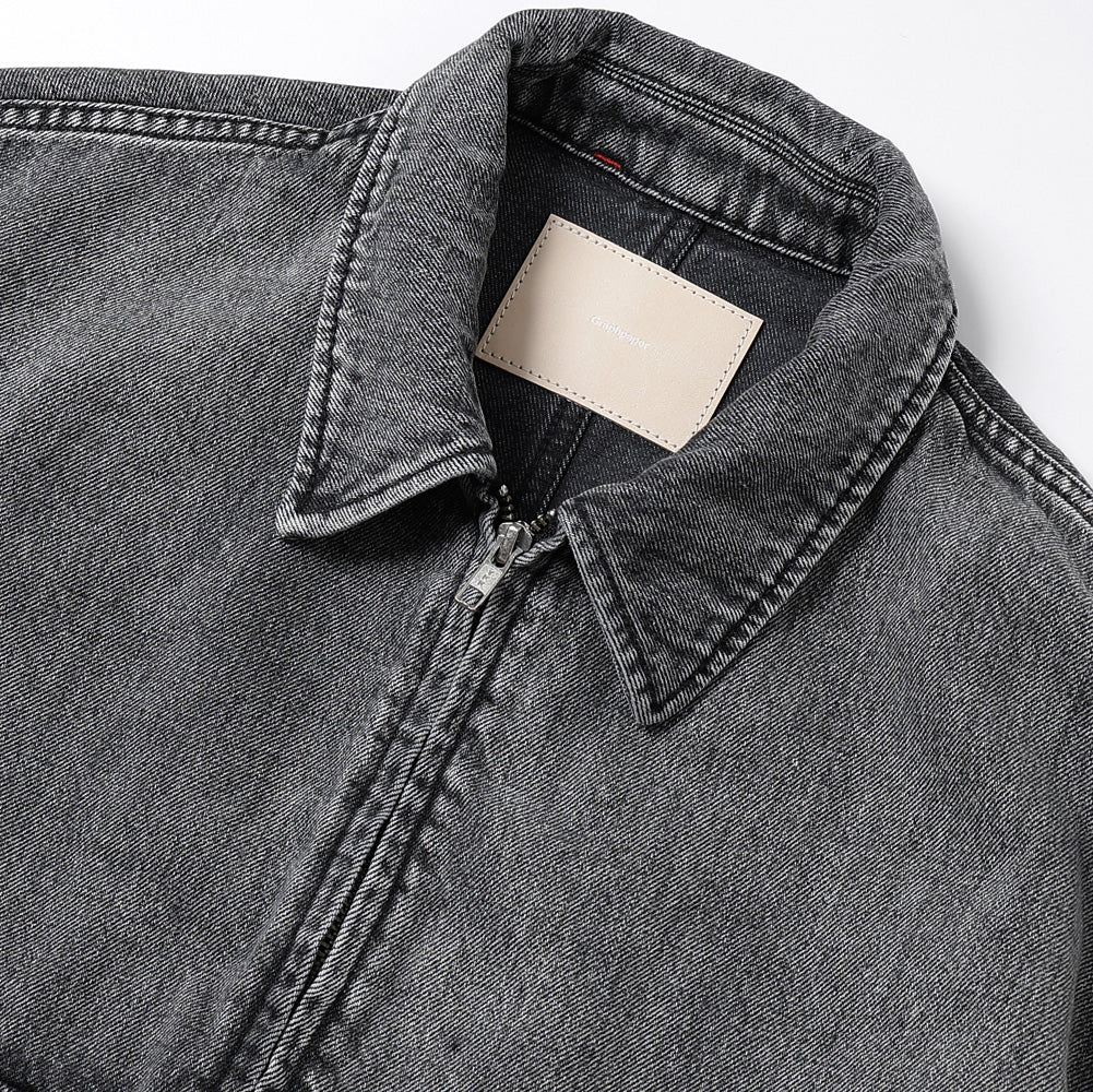 Selvage Denim Zip Jacket(LIGHT FADE)