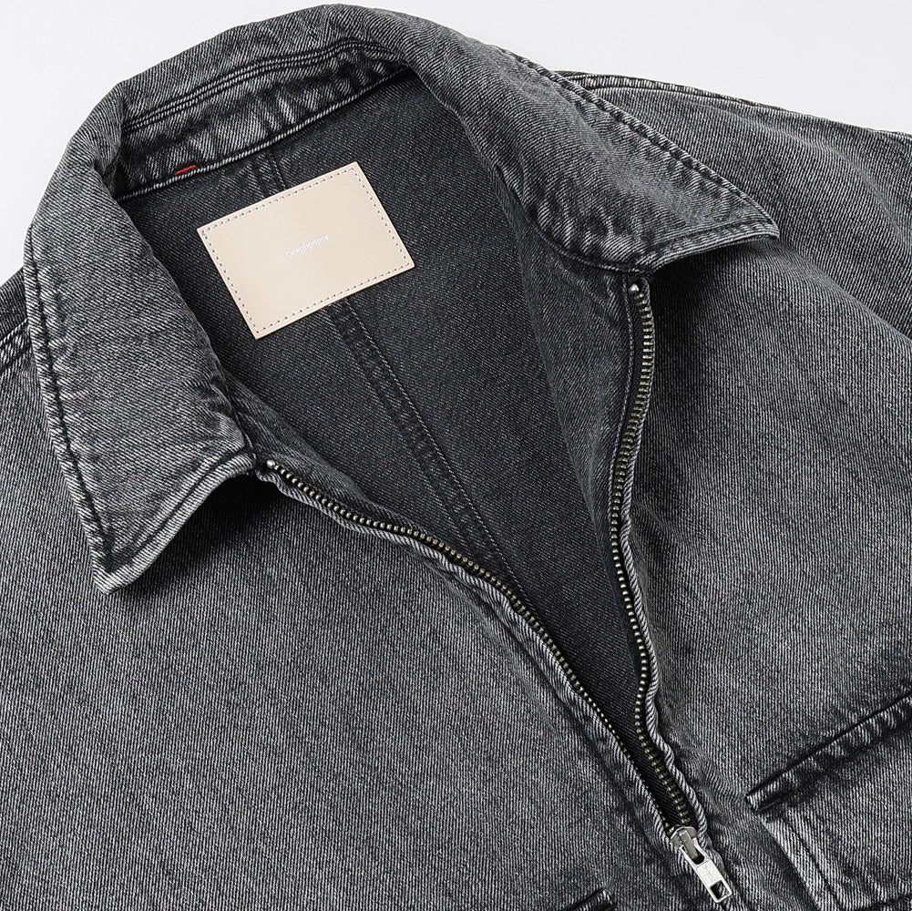 Selvage Denim Zip Jacket(LIGHT FADE)