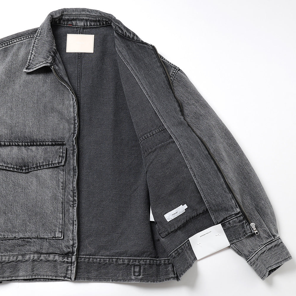 Selvage Denim Zip Jacket(LIGHT FADE)