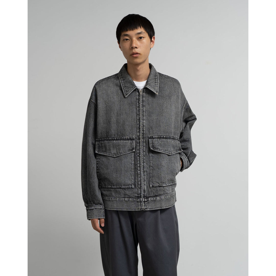 Selvage Denim Zip Jacket(LIGHT FADE)