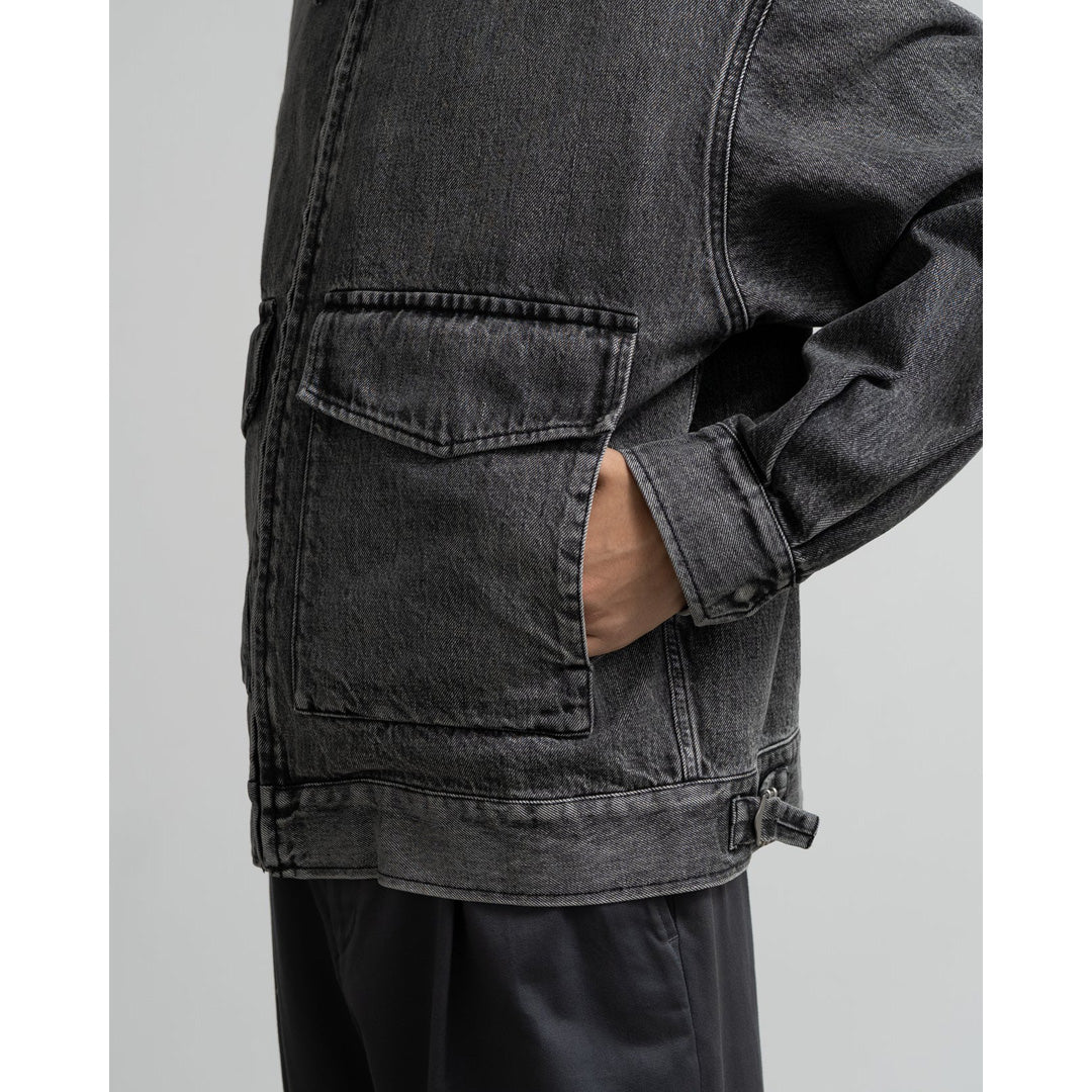 Selvage Denim Zip Jacket(LIGHT FADE)