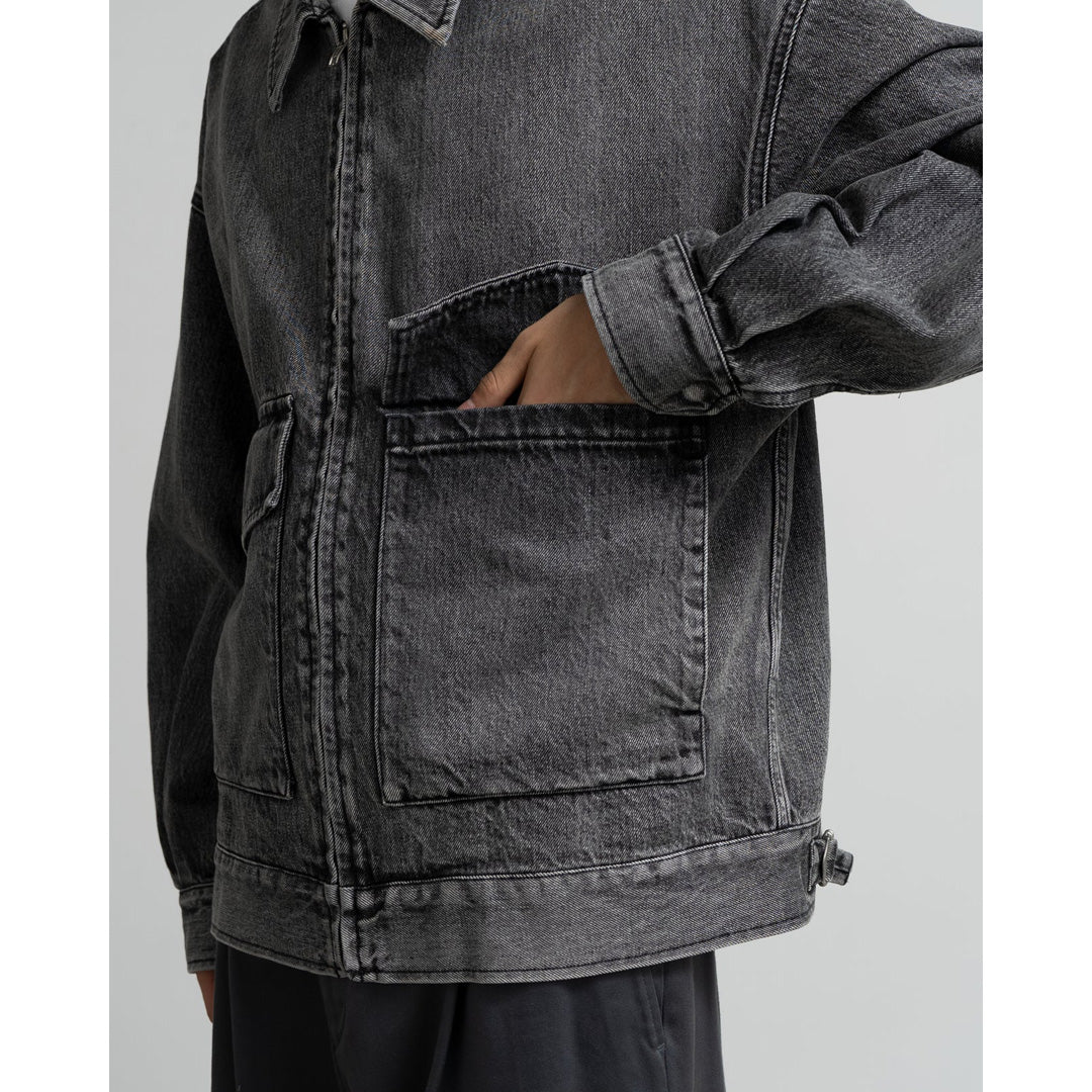 ジャケット・アウター vintage salomon denim zip jacket bz vintage salomon denim zip jacket bz メンズ