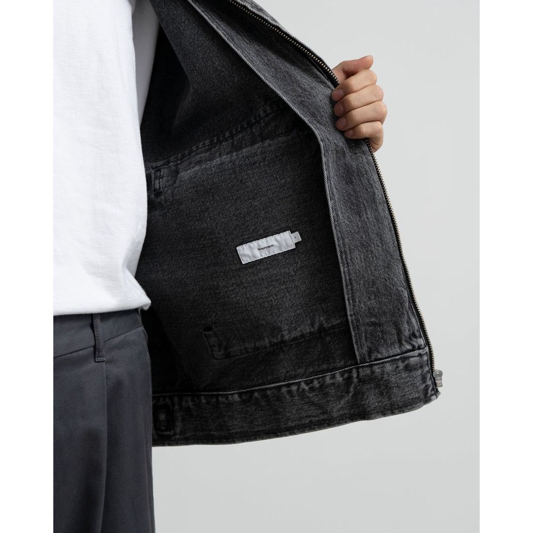 Selvage Denim Zip Jacket(LIGHT FADE)