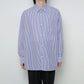 Broad Stripe L/S Oversized Regular Collar Shirt