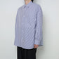 Broad Stripe L/S Oversized Regular Collar Shirt