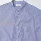 Broad Stripe L/S Oversized Band Collar Shirt