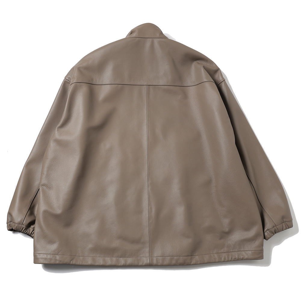 Lamb Leather Track Jacket