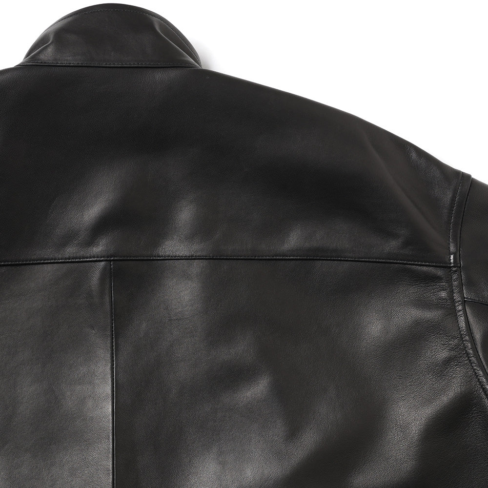Lamb Leather Track Jacket