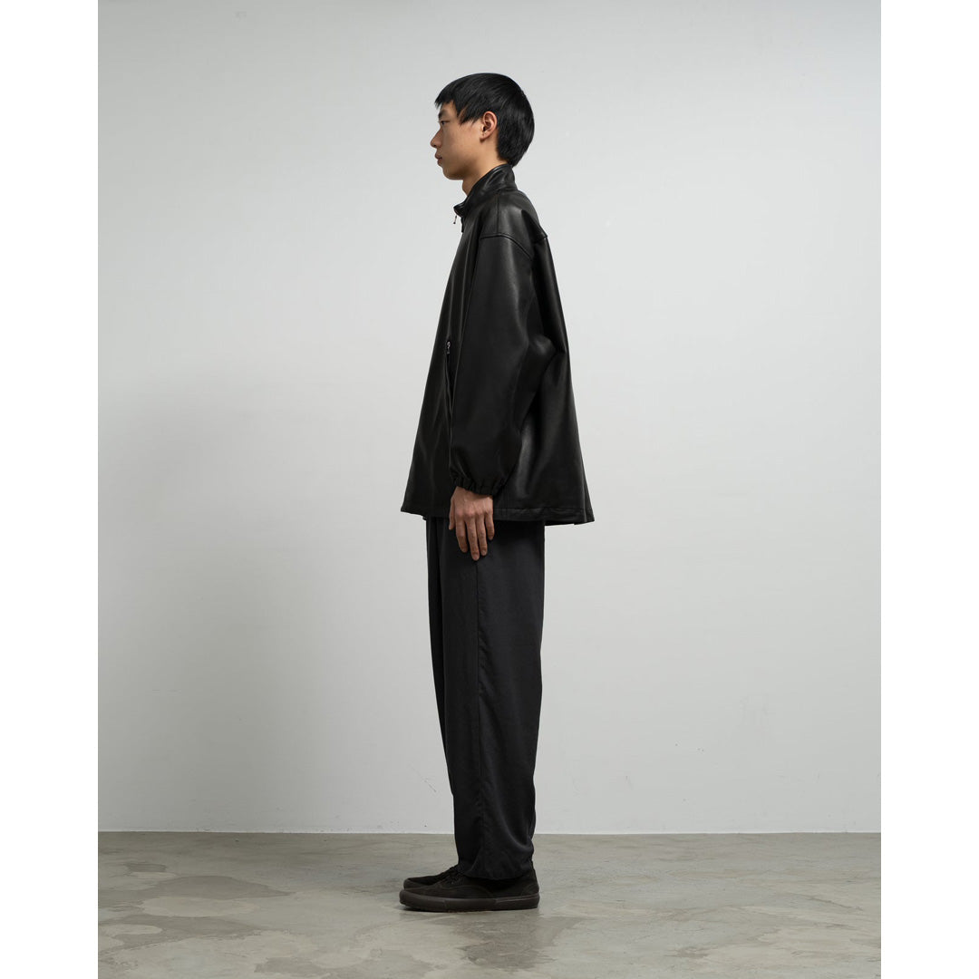 Lamb Leather Track Jacket