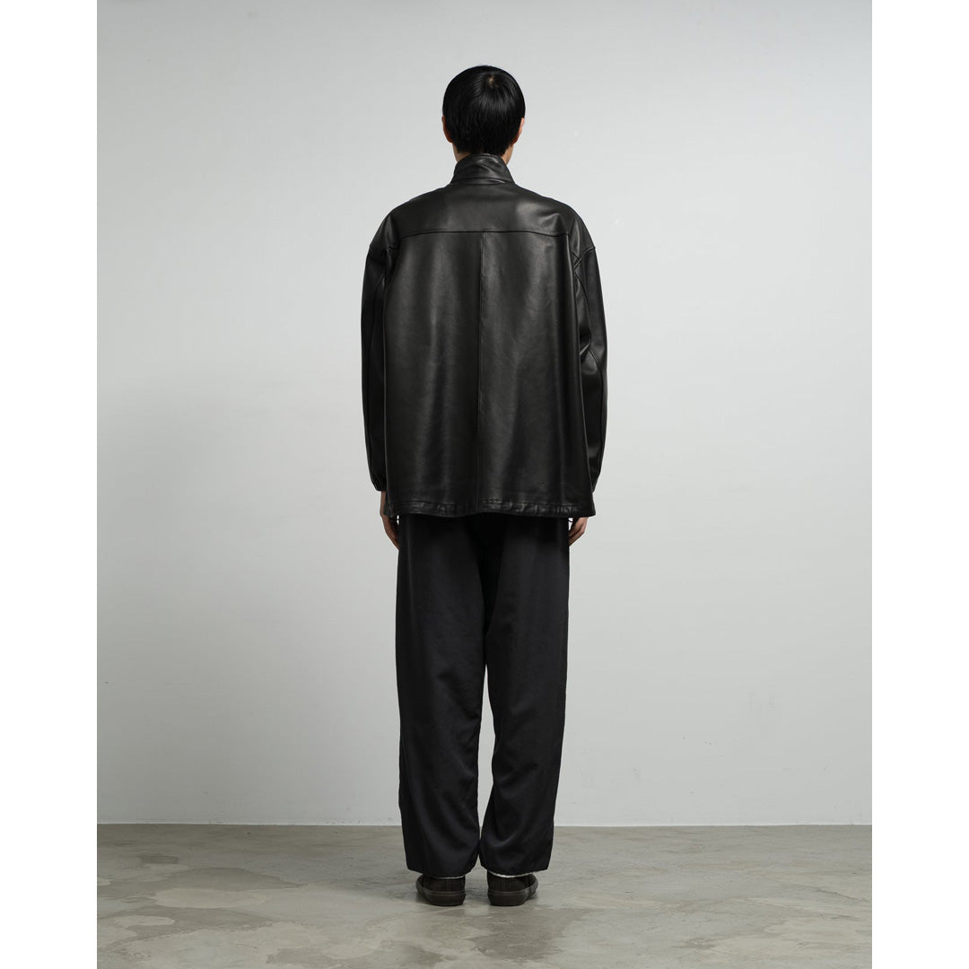 [限定値下]Graphpaper LambLeather TrackJacket Graphpaper * Lamb Leather Track Jacket * Black | public
