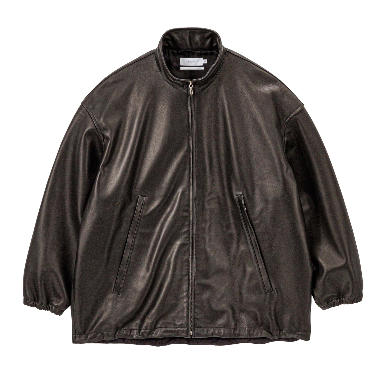 Lamb Leather Track Jacket