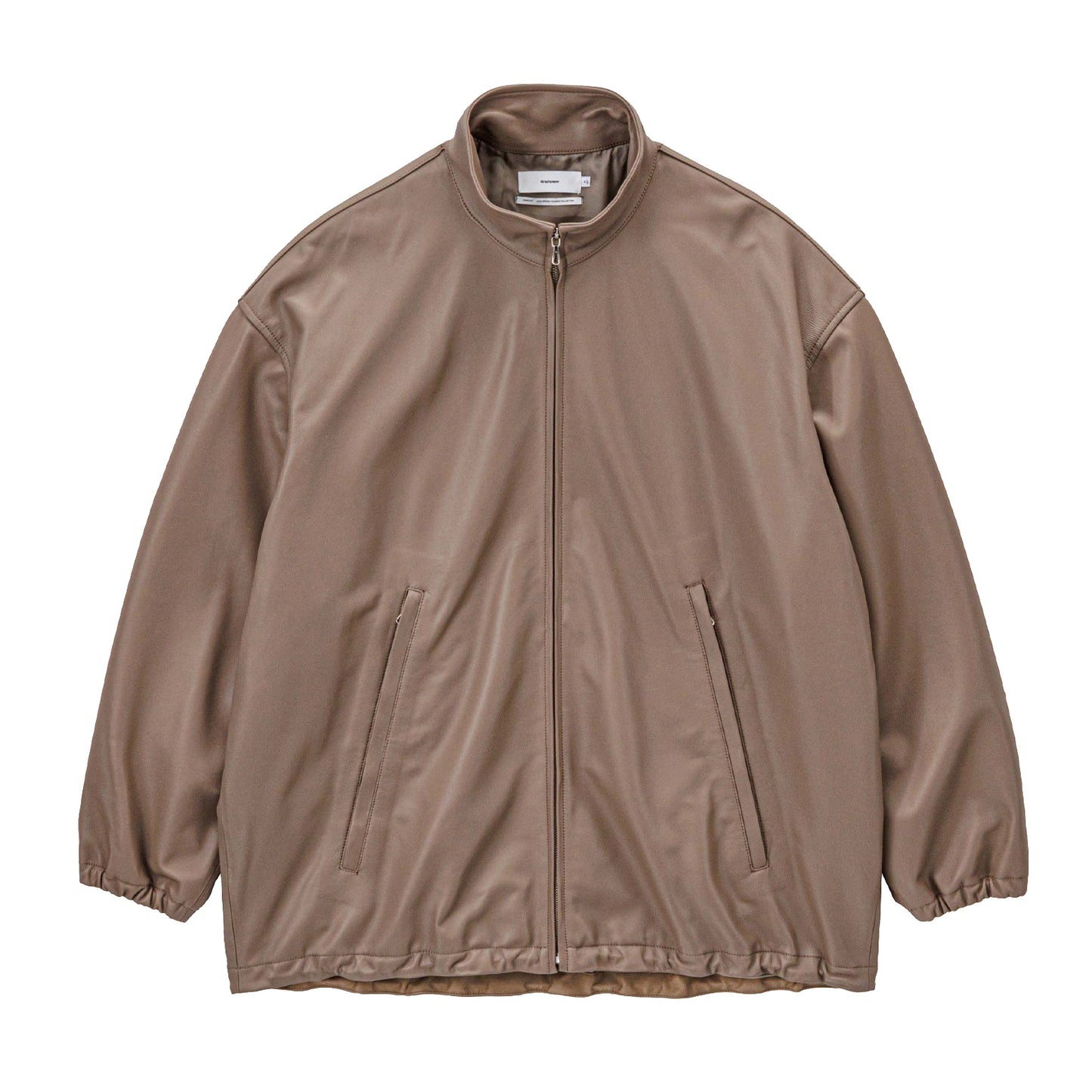 Lamb Leather Track Jacket