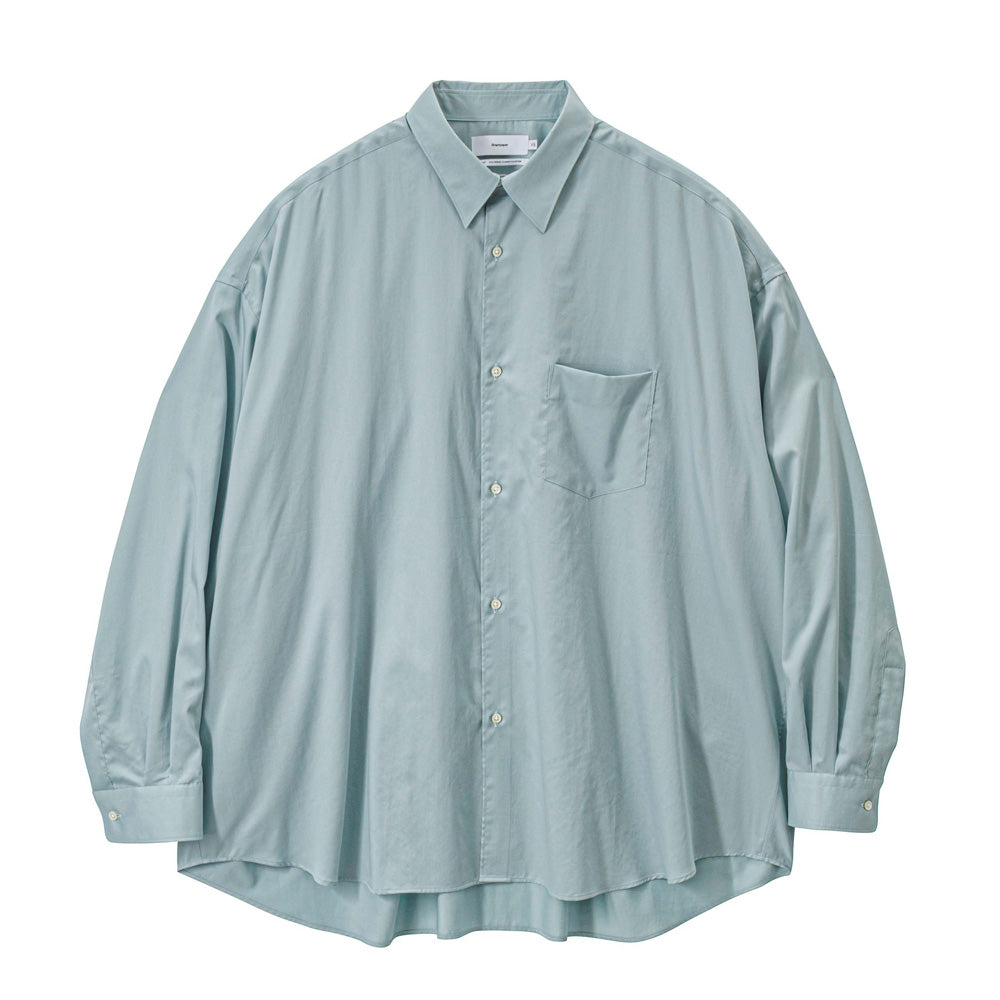 Graphpaper) Silicon Poplin Oversized Regular Collar Shirt (GM261