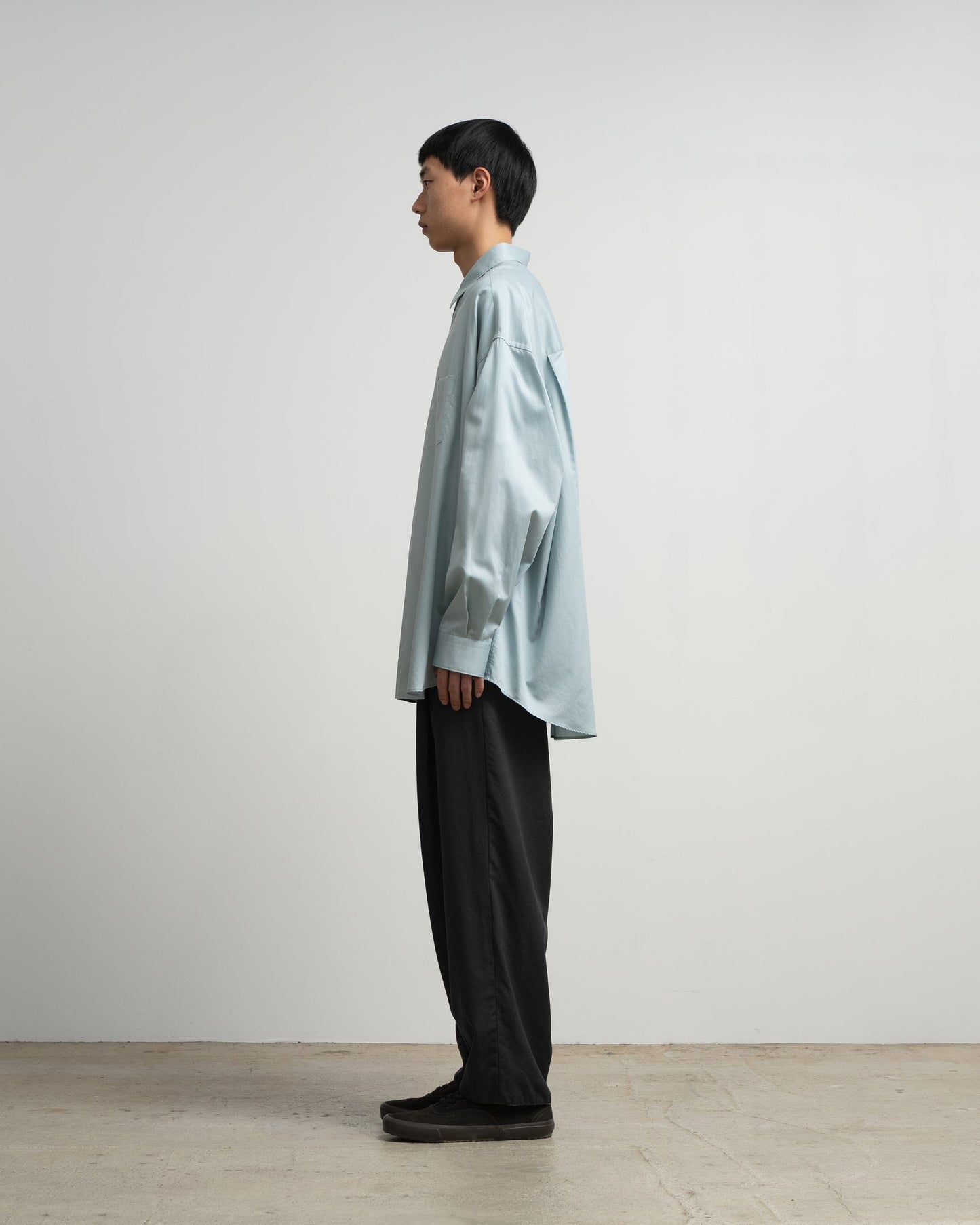 Silicon Poplin Oversized Regular Collar Shirt