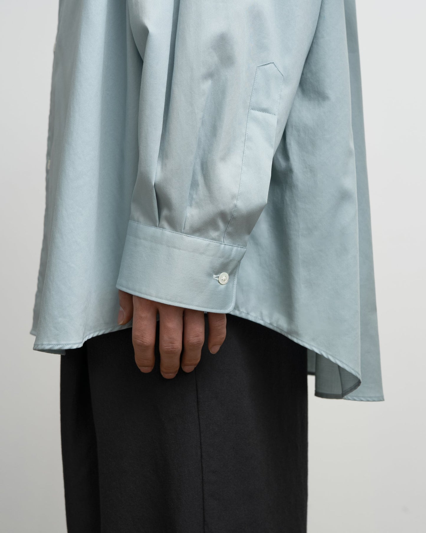 Silicon Poplin Oversized Regular Collar Shirt